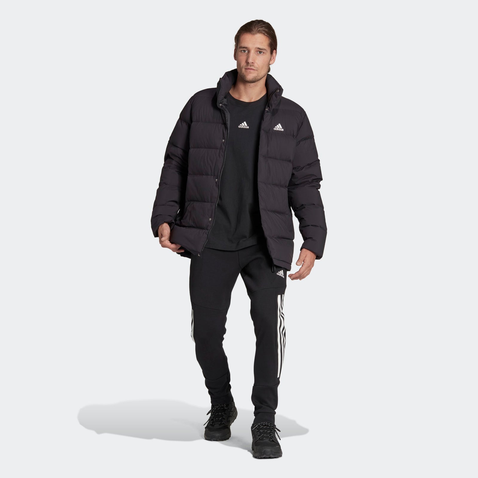 ADIDAS MENS HELIONIC MID-LENGTH DOWN JACKET - HG8700-ADIDAS by adidas | Available at Niky's Sports