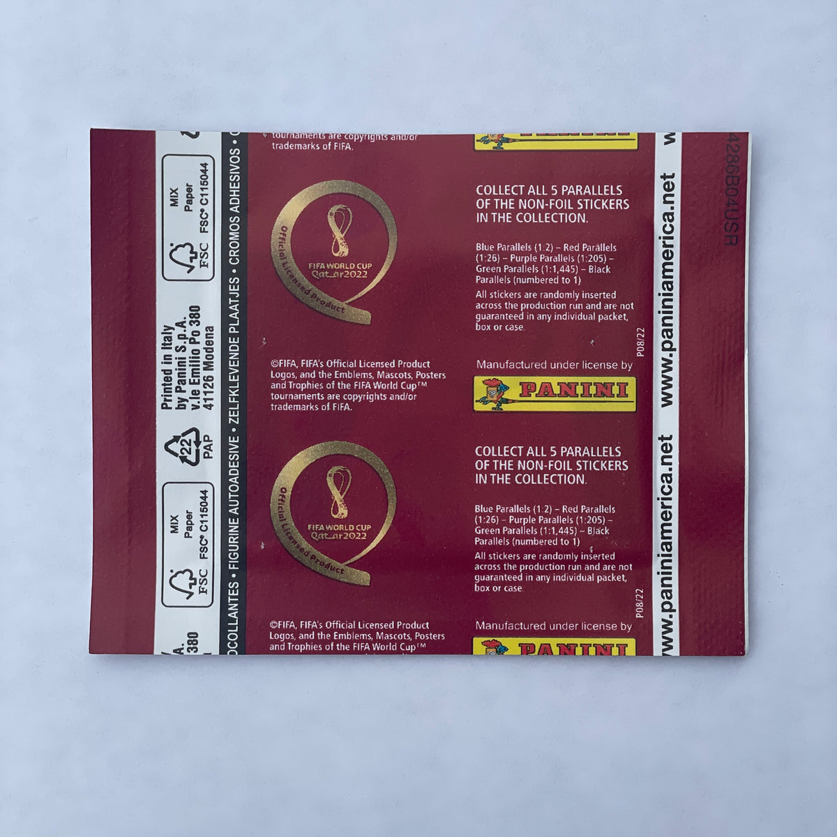 PANINI FIFA WORLD CUP QATAR 2022 STICKER PACK (5 Stickers)