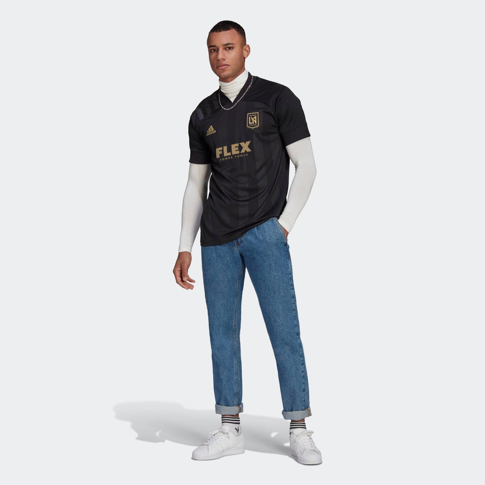 ADIDAS Men's LAFC Home Short Sleeve Jersey 2021 - H37023-ADIDAS by Adidas | Available at Niky's Sports