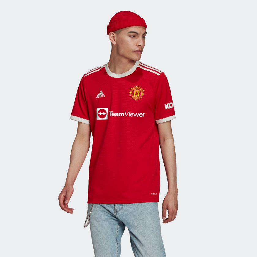 adidas men's MANCHESTER UNITED 21/22 HOME JERSEY