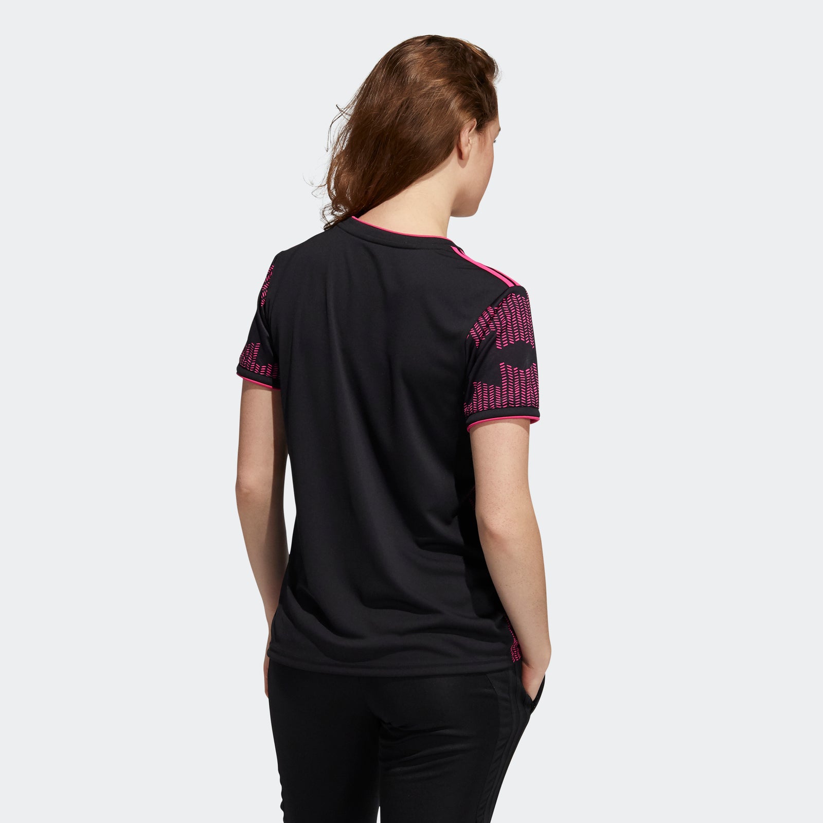 Women's Mexico Home Jersey - Black/Real Magenta