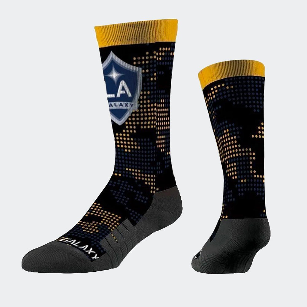 LA Galaxy Black CFS Crew Sock - N01281415-STRIDELINE by Strideline | Available at Niky's Sports