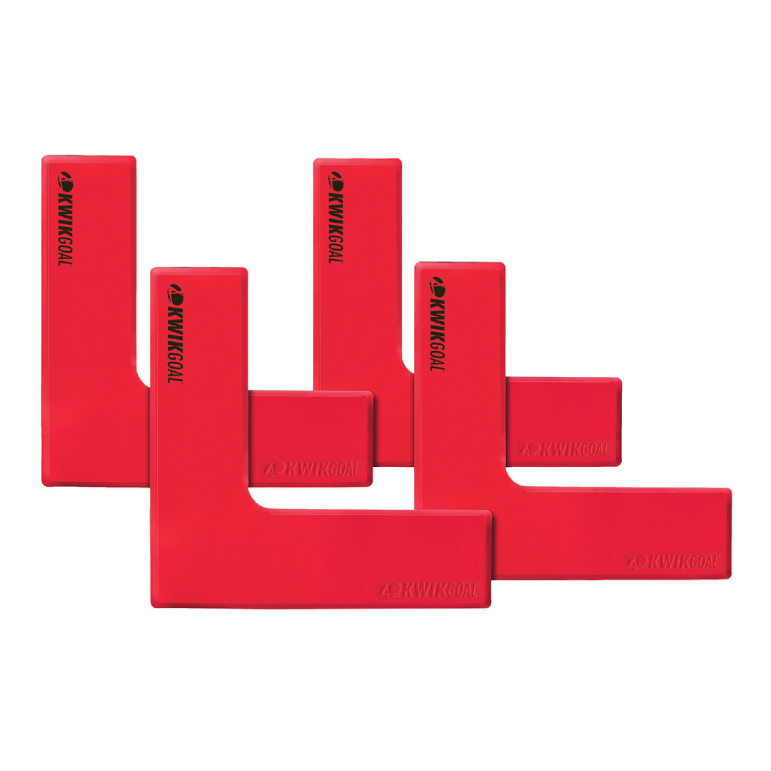 Flat Corner Markers - Red