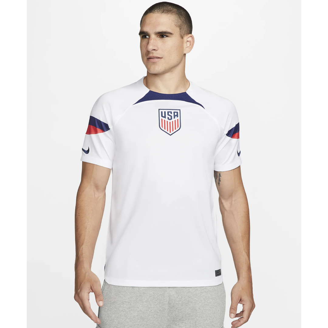 Nike USA Home Soccer Jersey 2022 Front View