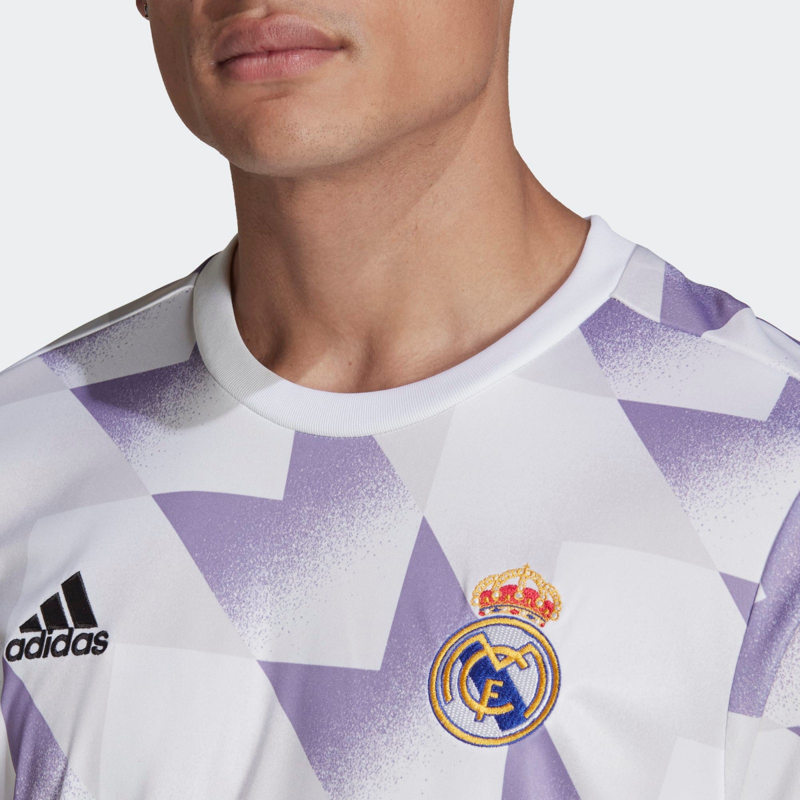 ADIDAS REAL MADRID PRE-MATCH JERSEY - HA2578-ADIDAS by adidas | Available at Niky's Sports