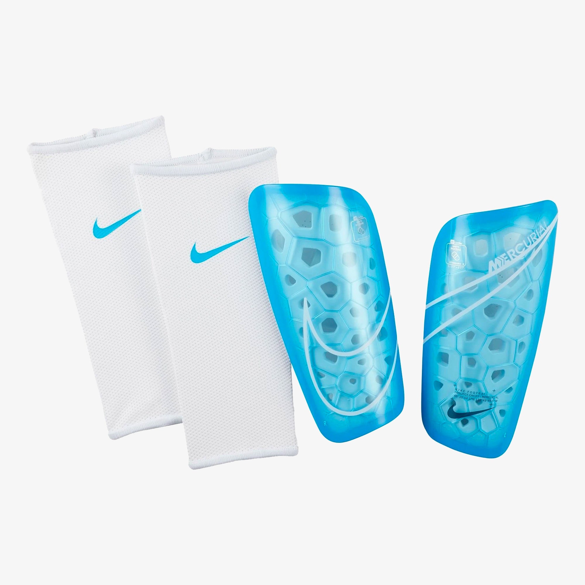 nike mercurial lite shin guards white