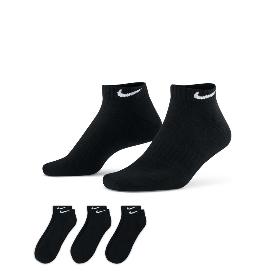 Nike Everyday Cushioned Training Low Socks (3 Pairs) - SX7670-010-NIKE by Nike | Available at Niky's Sports