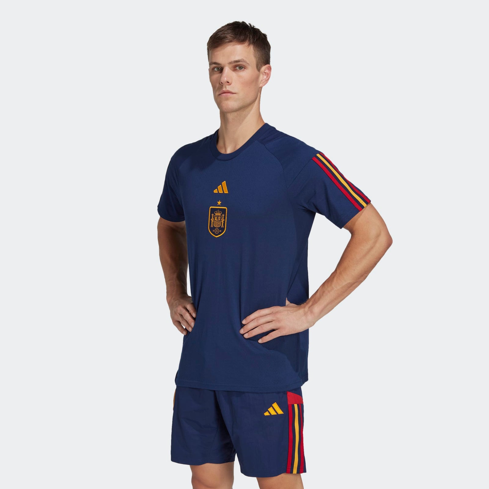 adidas SPAIN MEN'S TRAVEL TEE - HE8810-ADIDAS by adidas | Available at Niky's Sports