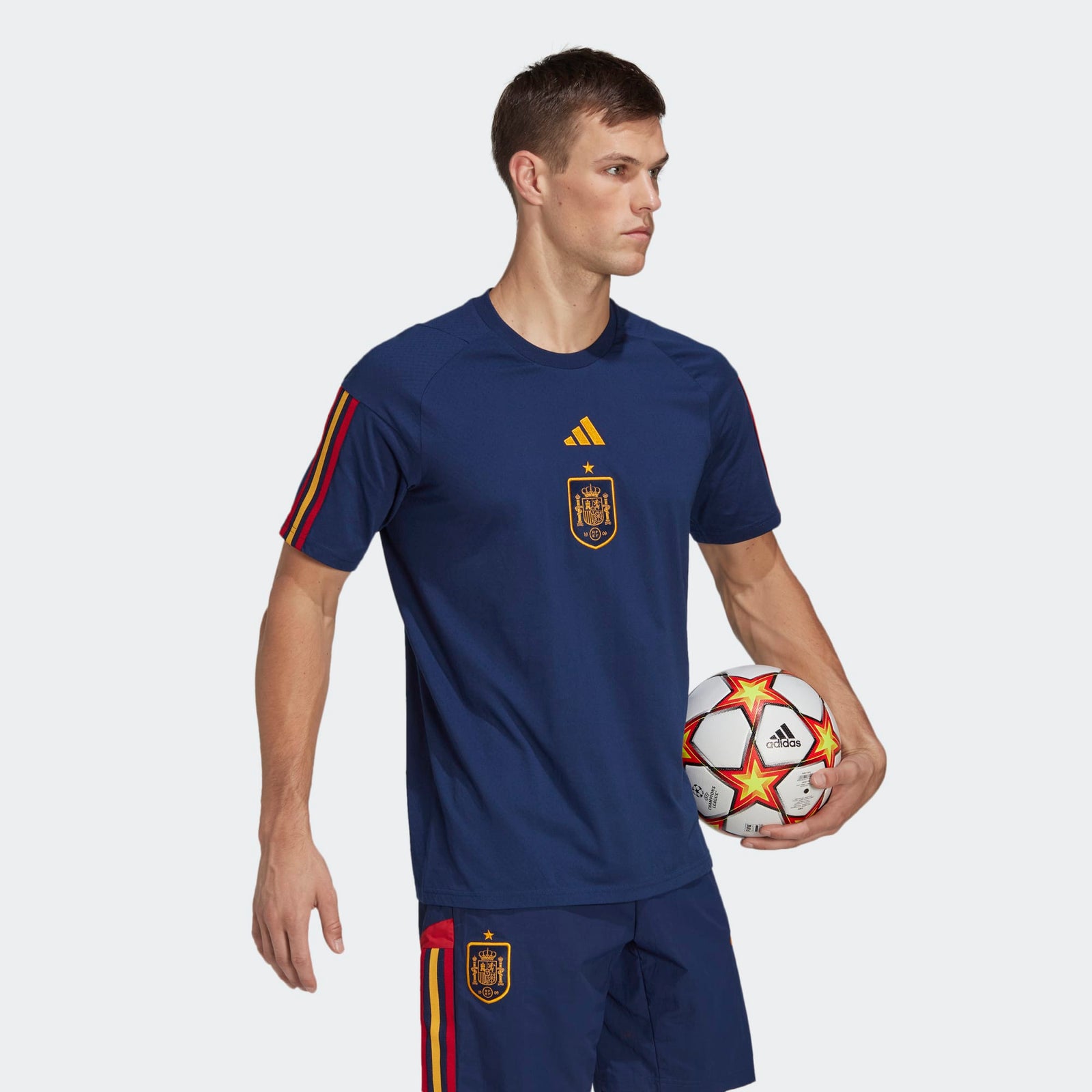 adidas SPAIN MEN'S TRAVEL TEE - HE8810-ADIDAS by adidas | Available at Niky's Sports
