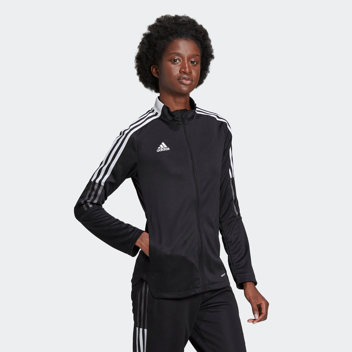 adidas Tiro 21 Women's Track Jacket - Black - GM7307-ADIDAS by Adidas | Available at Niky's Sports