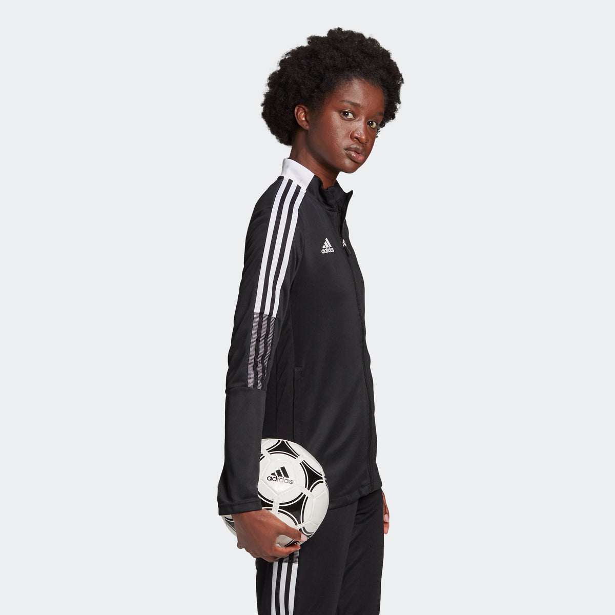 adidas Tiro 21 Women's Track Jacket - Black - GM7307-ADIDAS by Adidas | Available at Niky's Sports