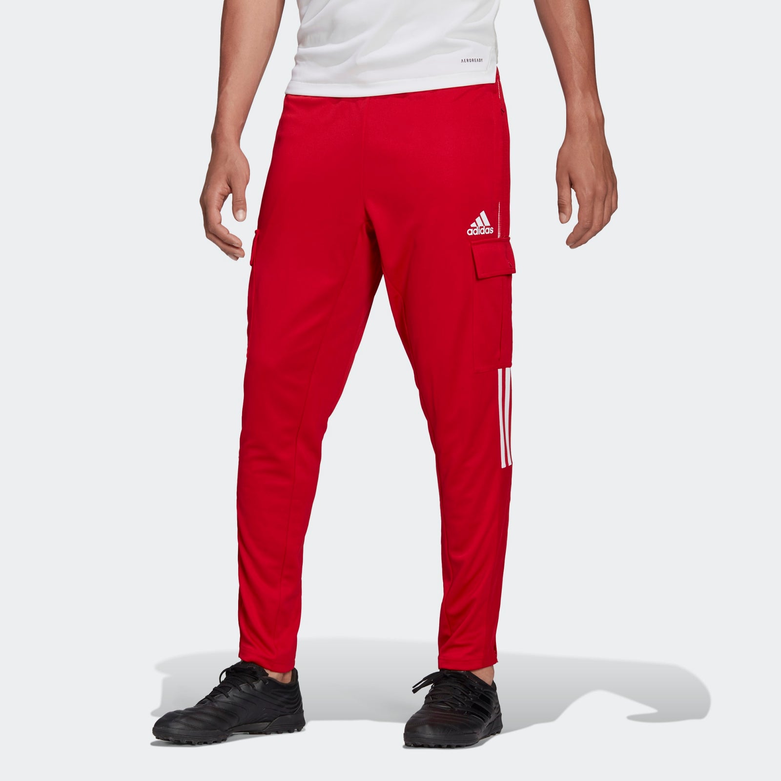 adidas mens Tiro Cargo Pant red - HC7705-ADIDAS by adidas | Available at Niky's Sports