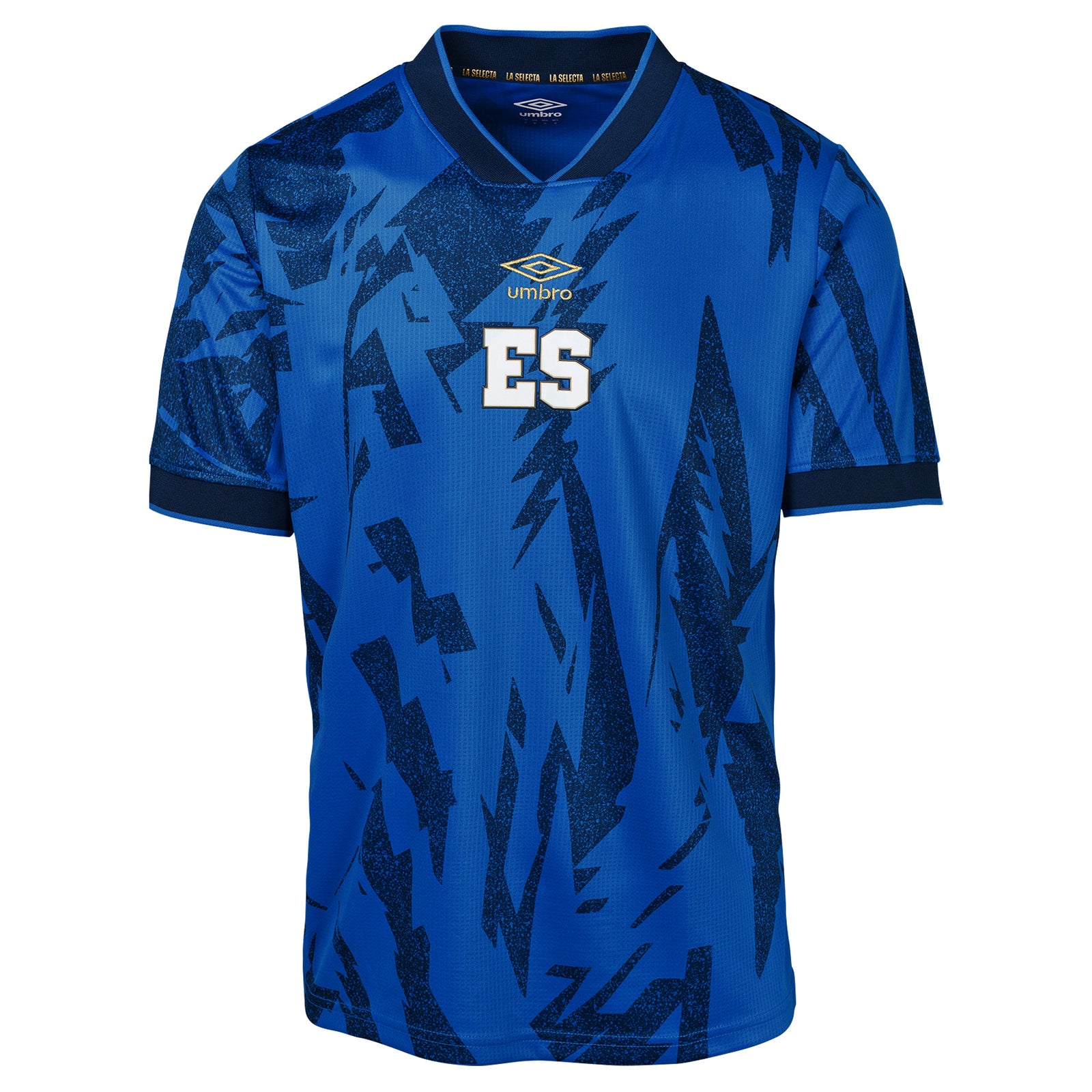 Umbro El Salvador Home Short Sleeve Jersey 2023 Men's - UUM1ESJS52202-KIT-UMBRO by Umbro | Available at Niky's Sports