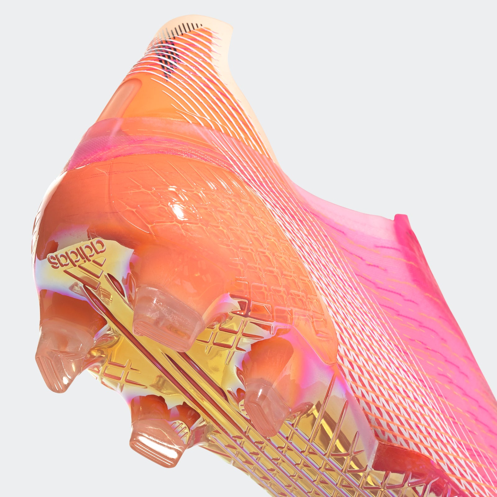 X Ghosted+ FG Cleats - Shock Pink/Core Black/Screaming Orange - FW6910-ADIDAS by Adidas | Available at Niky's Sports