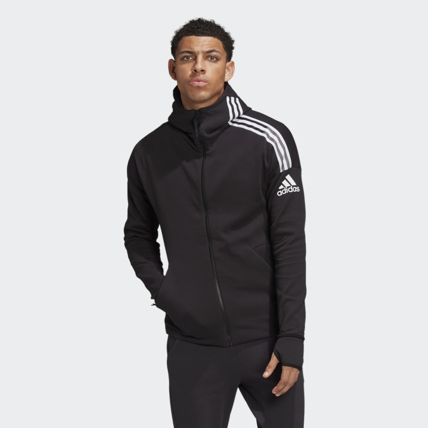 Z.N.E 3-Stripe Full Zip Hoodie Mens
