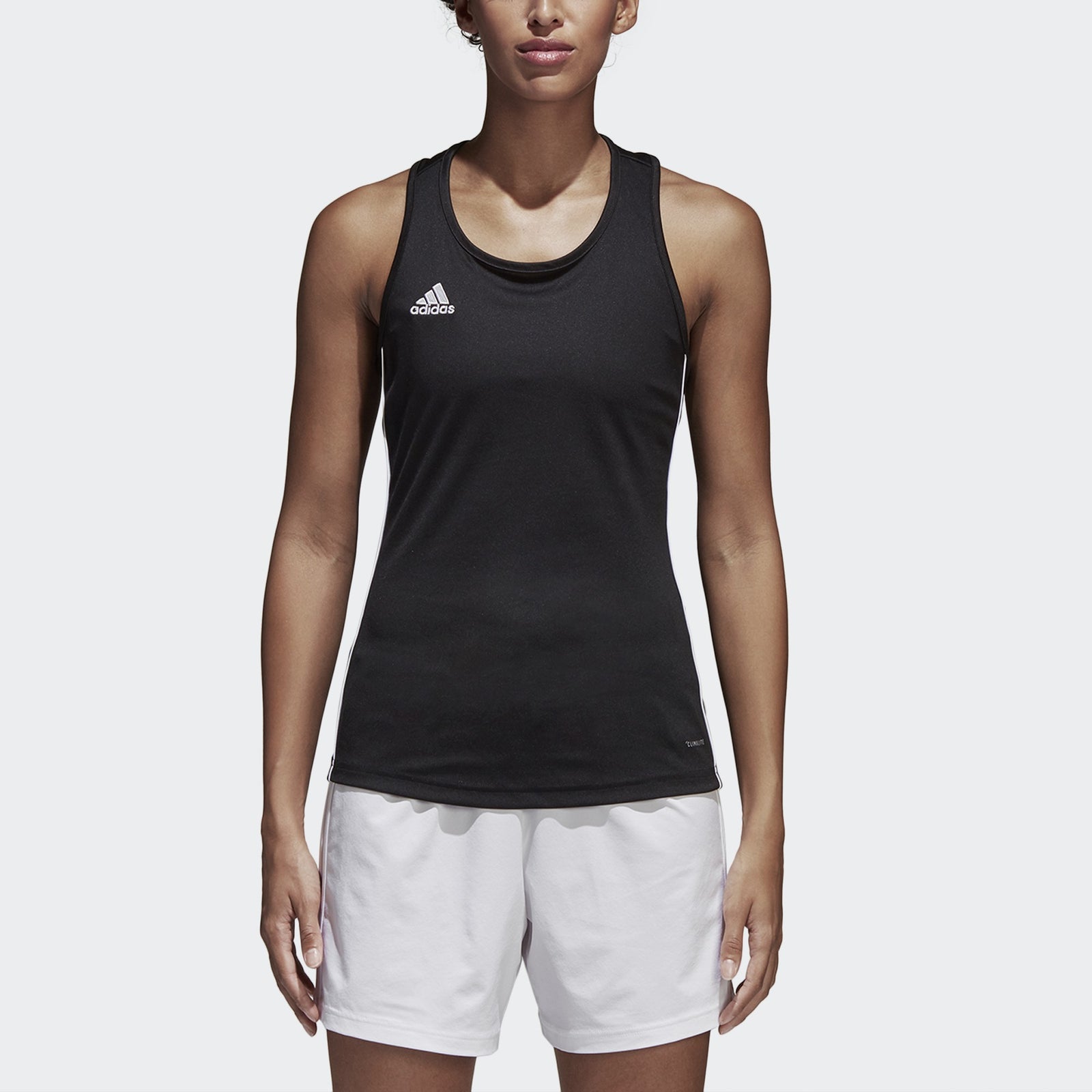 Women's Core 18 Tank - Black/White - CE9078-ADIDAS by Adidas | Available at Niky's Sports