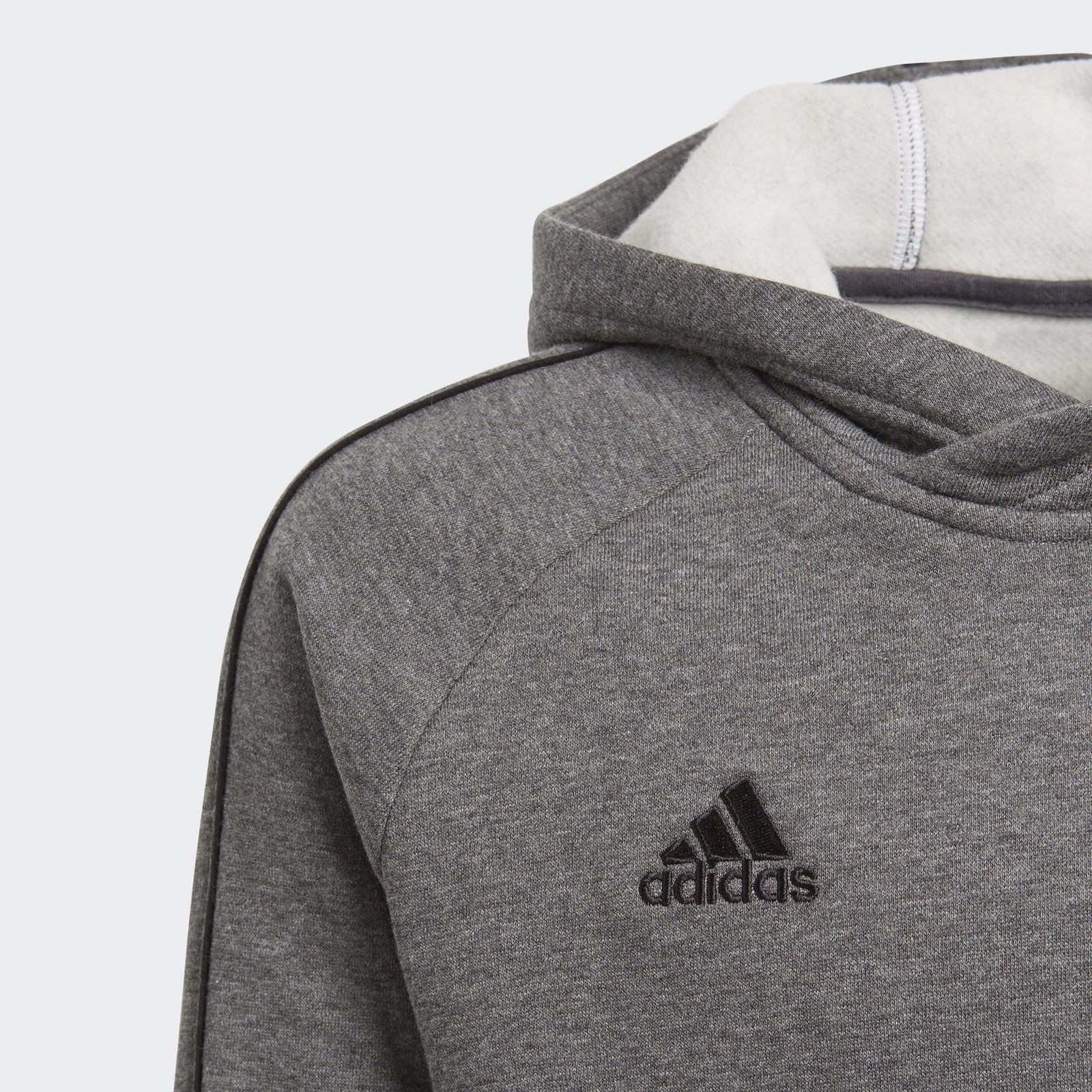 Kid's Core 18 Hoodie - Dark Grey Heather/Black