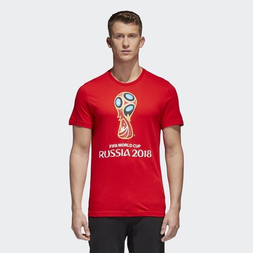 Fifa World Cup Emblem T-Shirt - Red - CV6336-ADIDAS by Adidas | Available at Niky's Sports