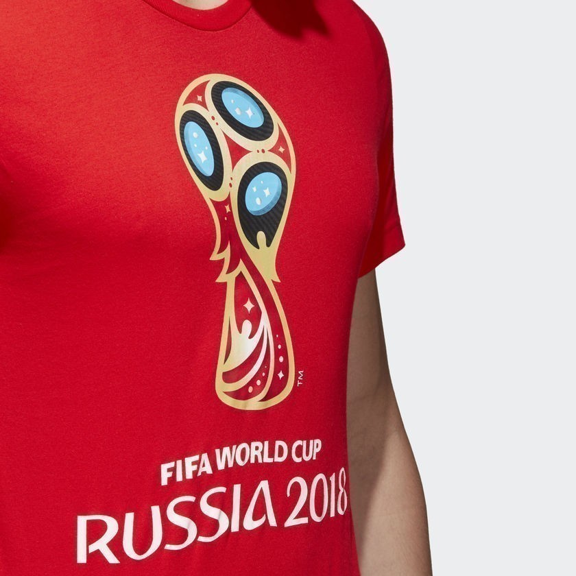 Fifa World Cup Emblem T-Shirt - Red - CV6336-ADIDAS by Adidas | Available at Niky's Sports