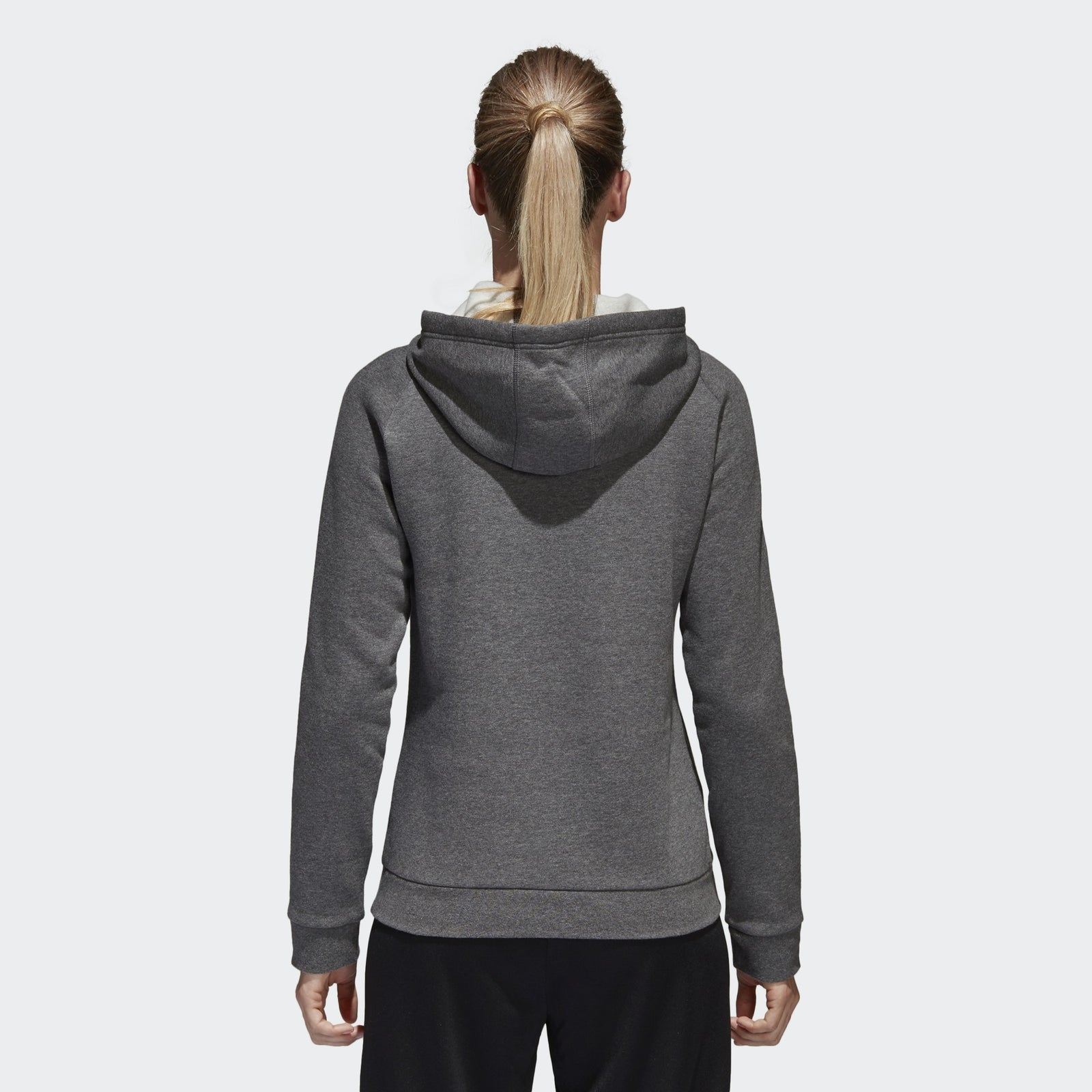 Women's Condivo 18 Hoodie - Dark Grey Heather/Black - CY8262-ADIDAS by Adidas | Available at Niky's Sports