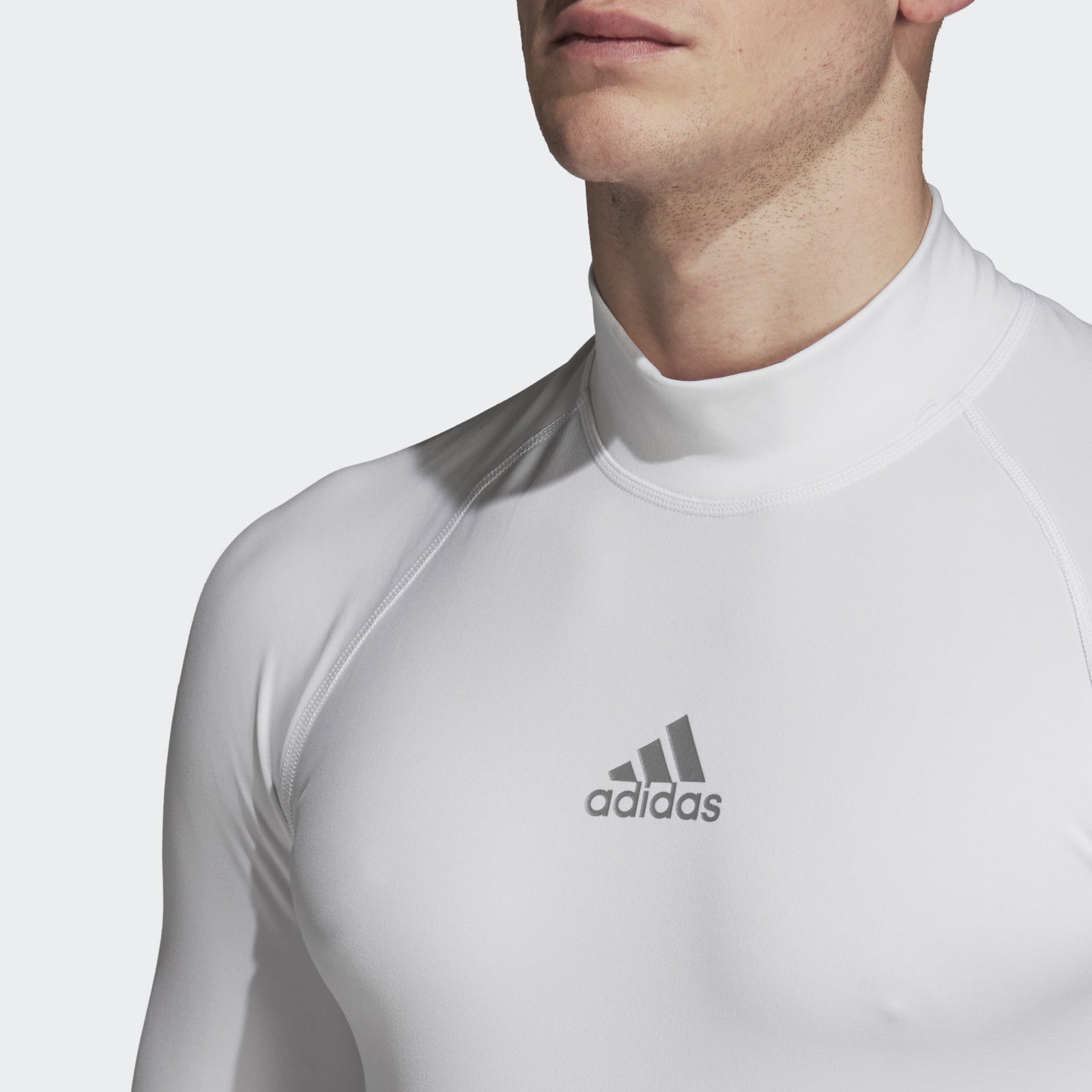 Men's Ask SPRT Climawarm LS Jersey - White - DP5536-ADIDAS by Adidas | Available at Niky's Sports