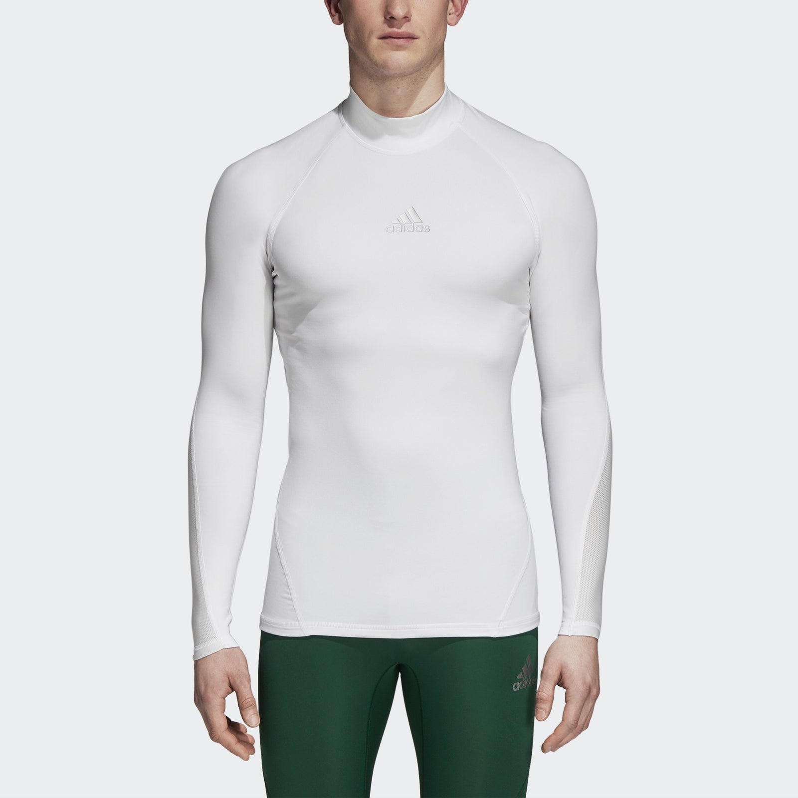 Men's Ask SPRT Climawarm LS Jersey - White - DP5536-ADIDAS by Adidas | Available at Niky's Sports