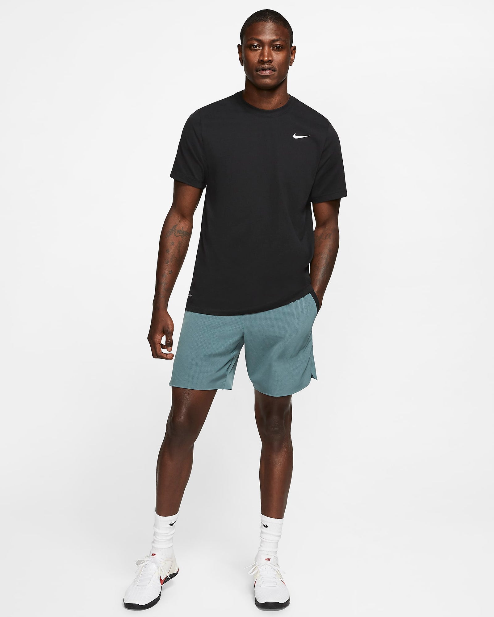 Nike Mens Dri-Fit Tee Black - AR6029-010-NIKE by Nike | Available at Niky's Sports