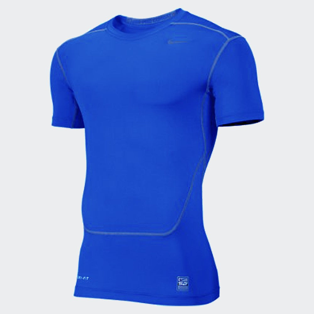 navy blue nike compression shirt