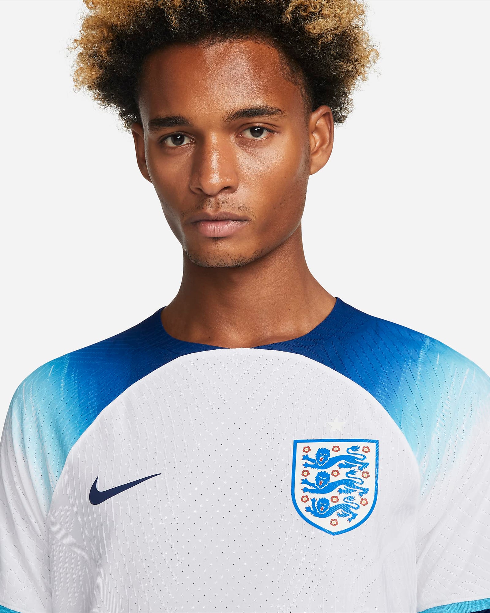 England 2022/23 Match Home Men's Nike Dri-FIT ADV Soccer Jersey - DN0623-100-NIKE by Nike | Available at Niky's Sports