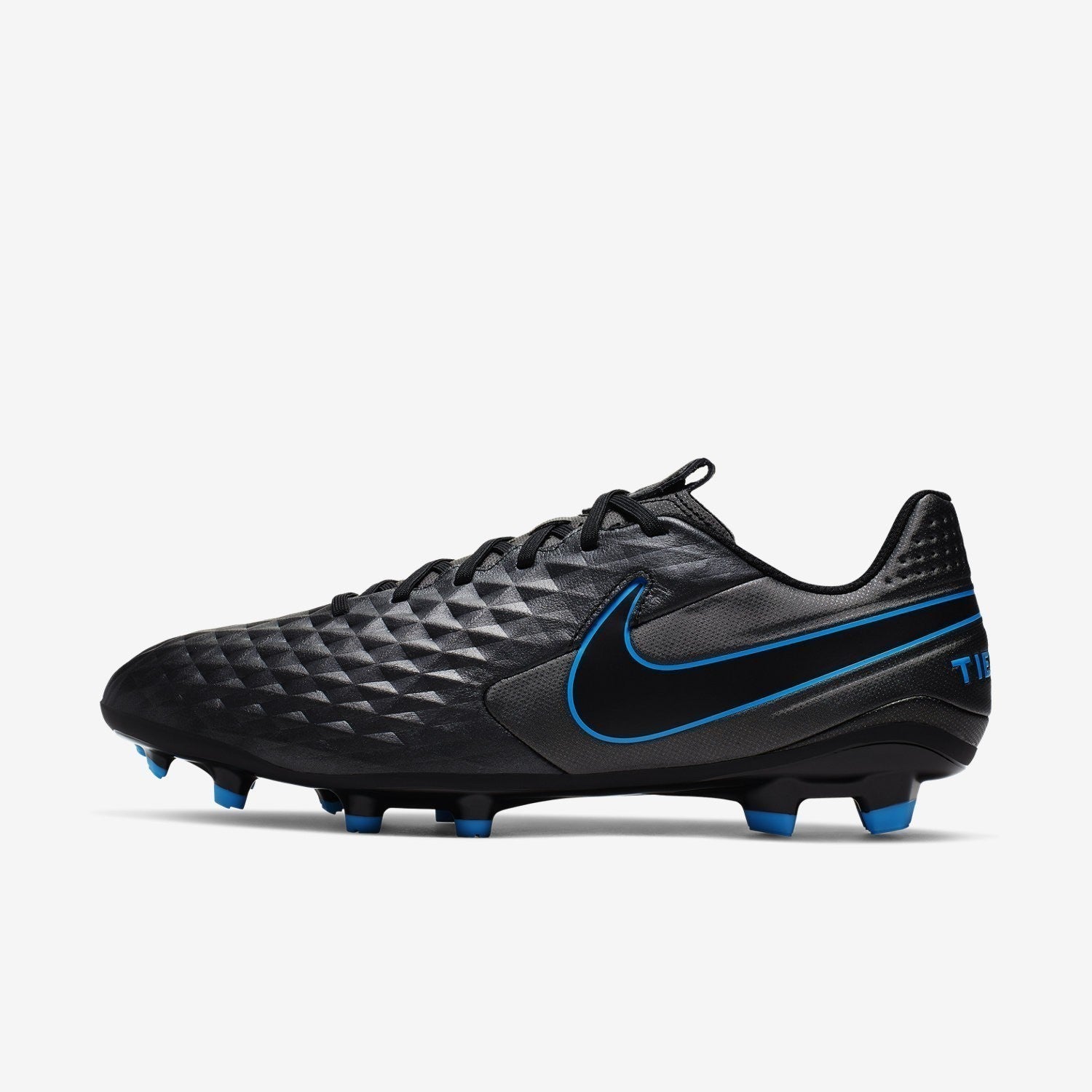 Men's Legend 8 Academy FG/MG Cleats - Black/Blue Hero/Black - AT5292-004-NIKE by Nike | Available at Niky's Sports