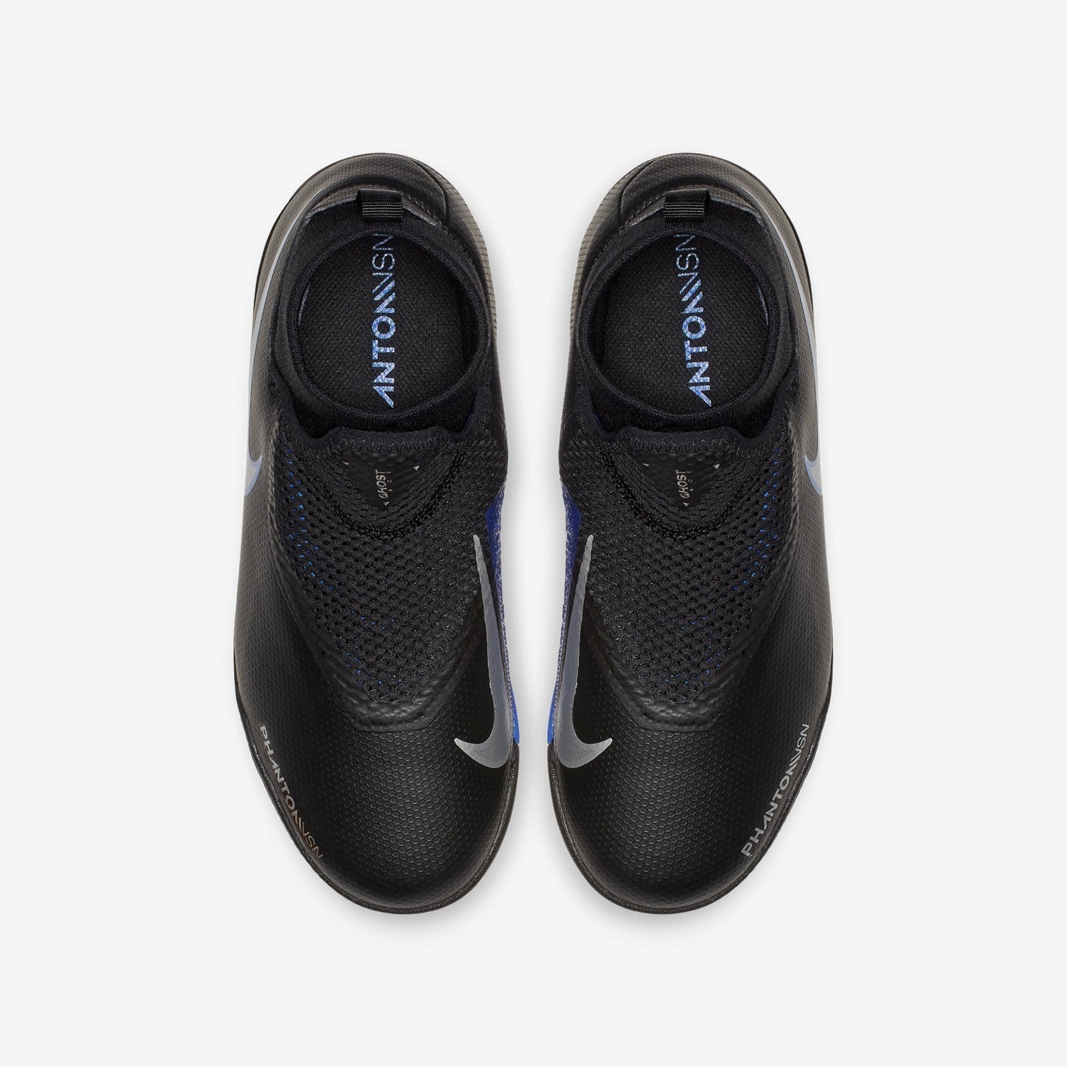 Kid's Phantom Vision Academy DF Turf Soccer Shoes - Black/Metallic Silver - AO3292-004-NIKE by Nike | Available at Niky's Sports