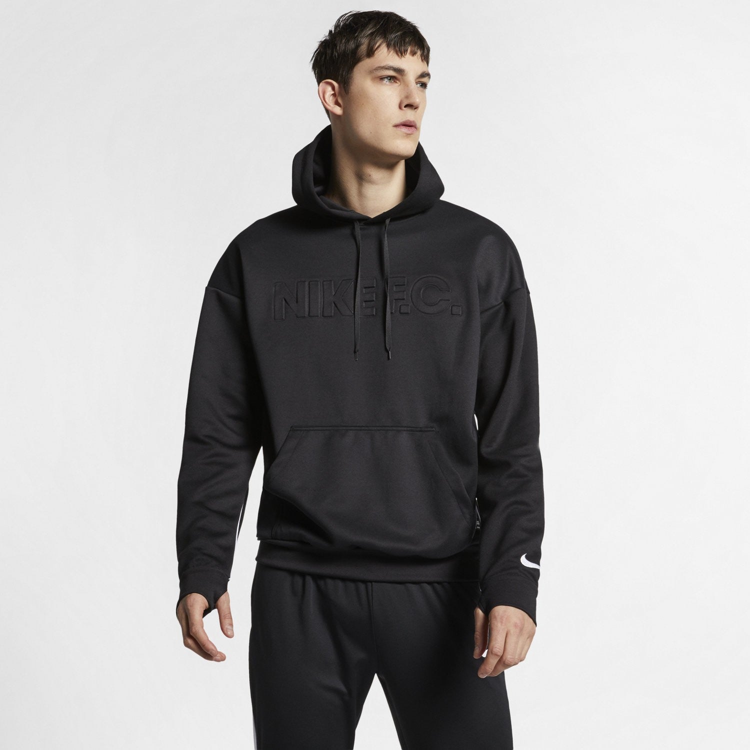 FC Training Hoodie - Black - AR8002-010-NIKE by Nike | Available at Niky's Sports
