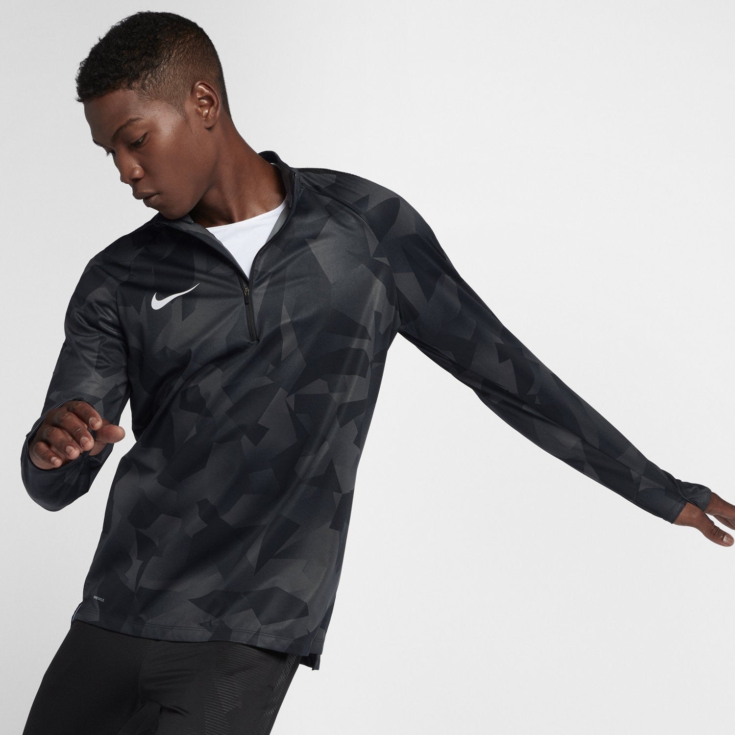 Men's Squad Drill Top Sweatshirt - 888123-100-NIKE by Nike | Available at Niky's Sports