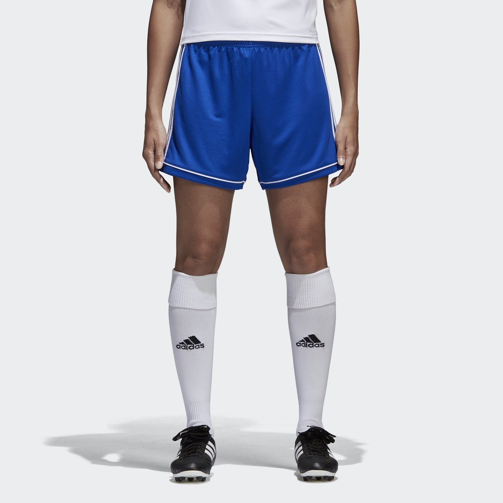Women's Squadra 17 Shorts - Bold Blue/White - S99152-ADIDAS by Adidas | Available at Niky's Sports