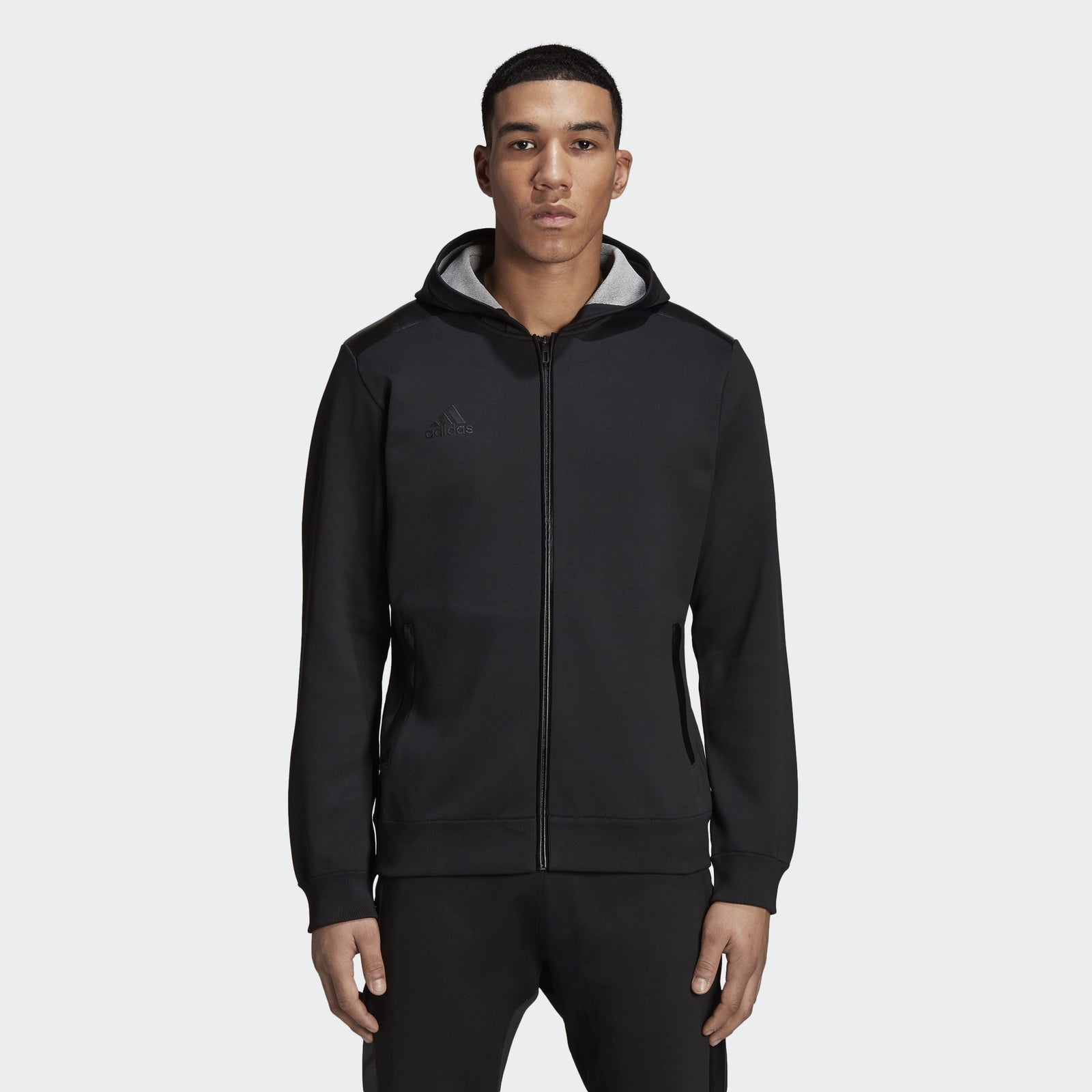 Pogba Tango Hoodie Black Men's - CG1848-ADIDAS by Adidas | Available at Niky's Sports