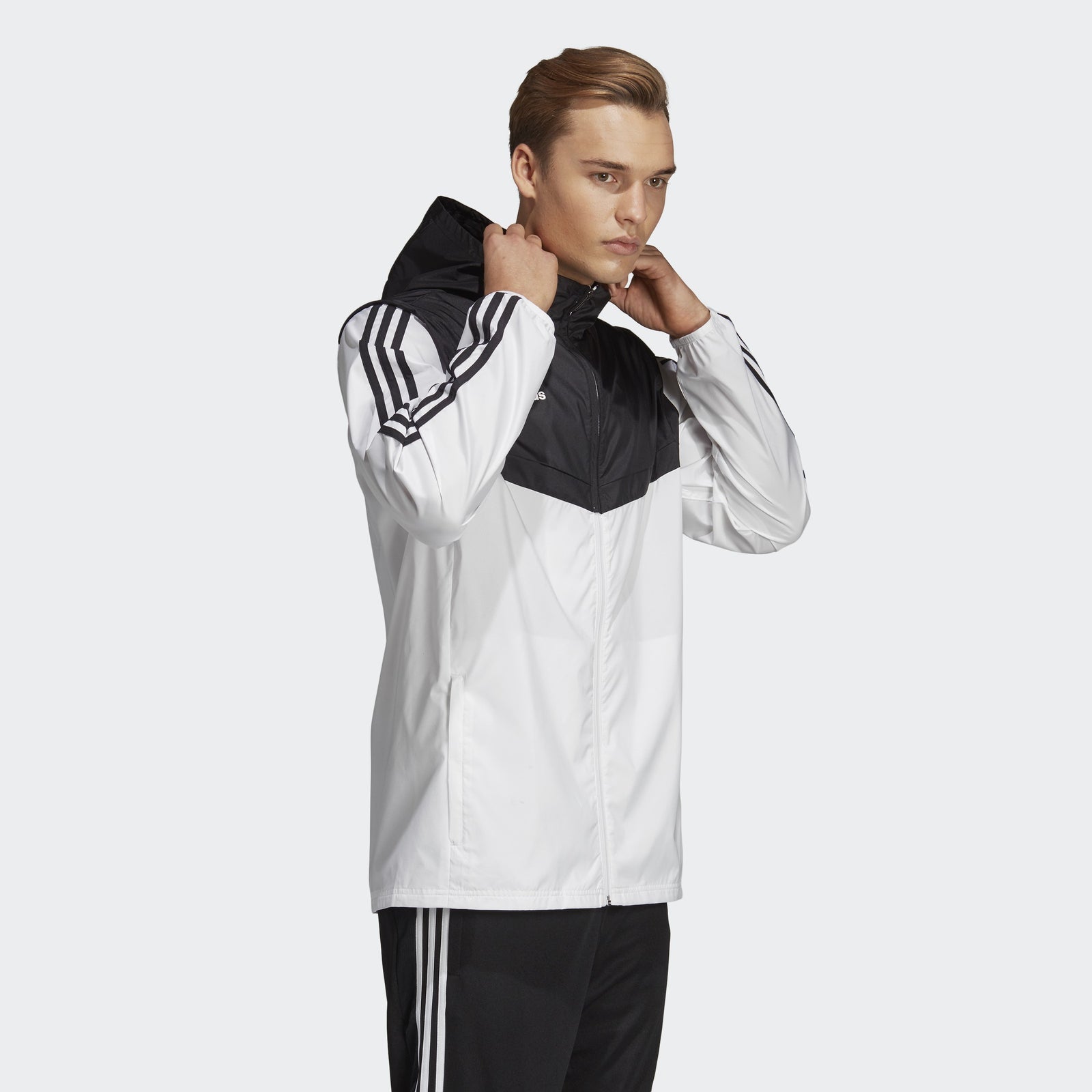 Men's AFC Tiro Windbreaker - White/Black