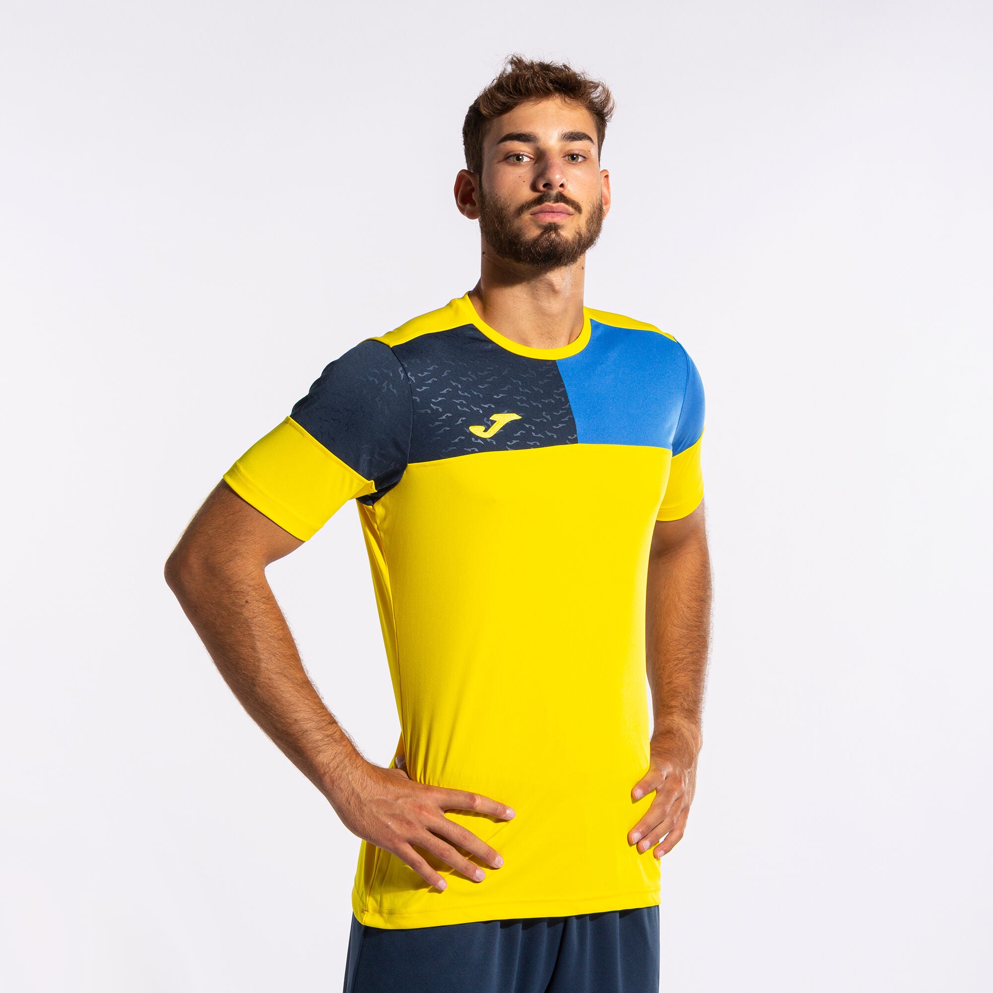 Joma Crew V Jersey Yellow/Royal