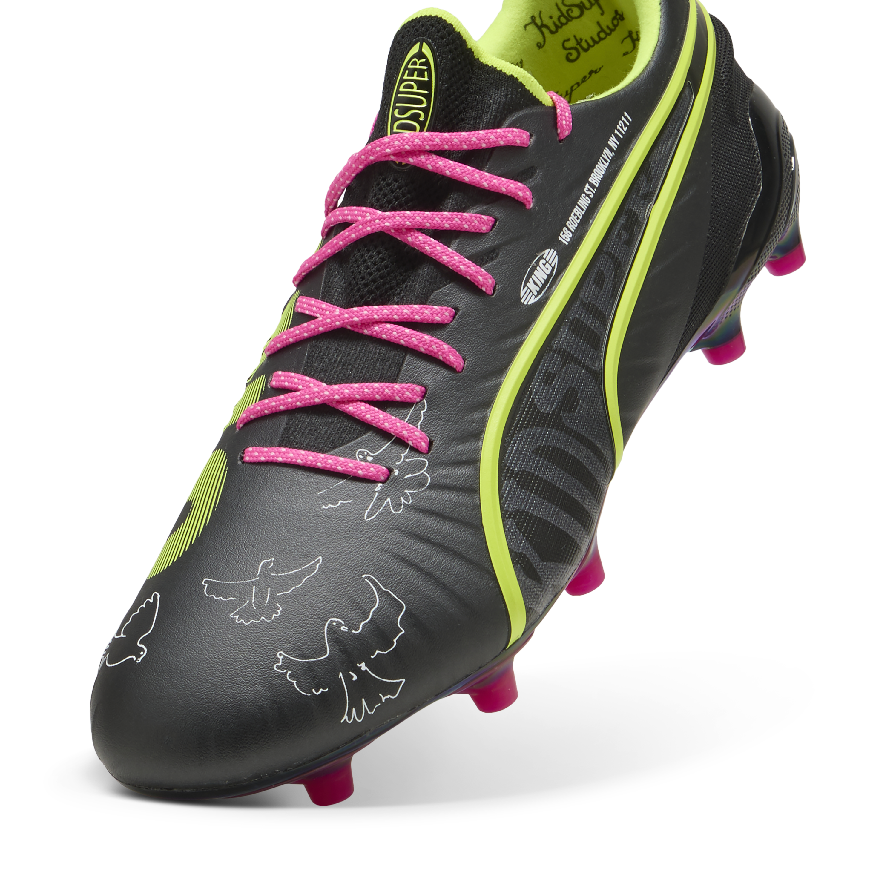PUMA x KIDSUPER KING ULTIMATE Firm/Artificial Ground Soccer Cleats - 108437-01-PUMA by Puma | Available at Niky's Sports