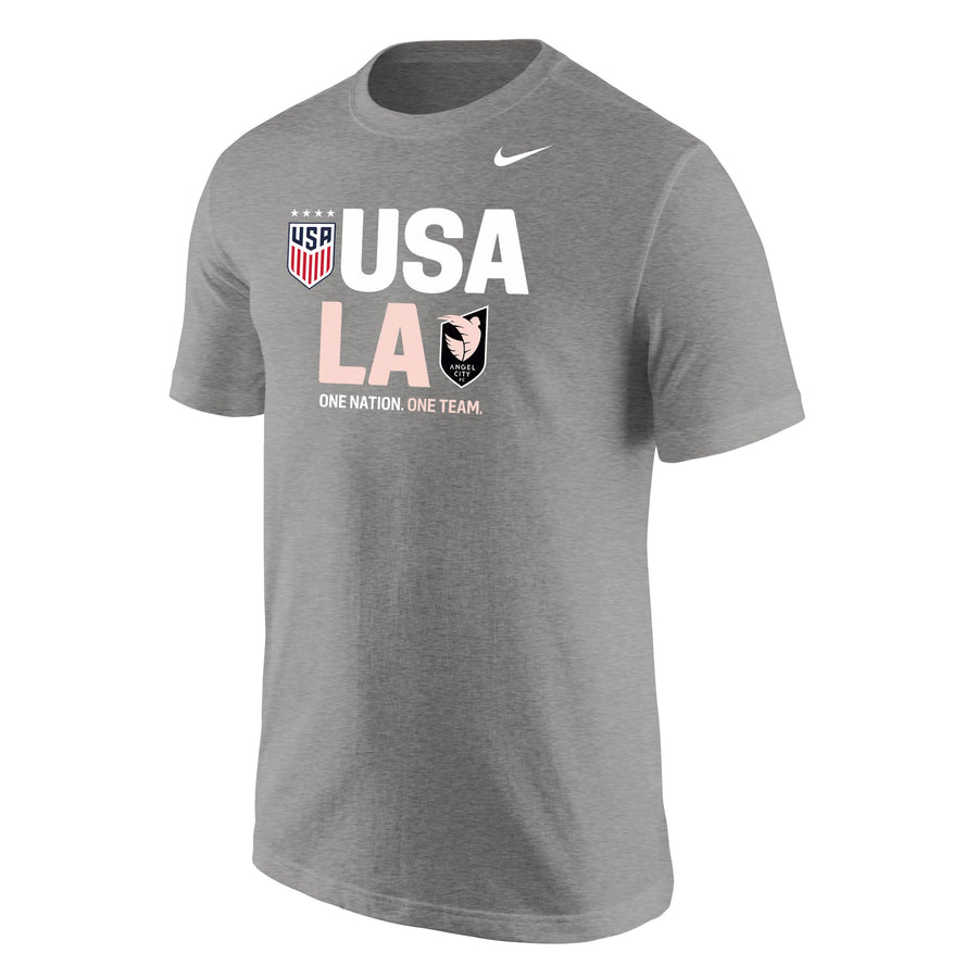 Nike Angel City FC x USWNT Men's Core Short Sleeve Tee - P027602-WNTANFC-NIKE by Nike | Available at Niky's Sports