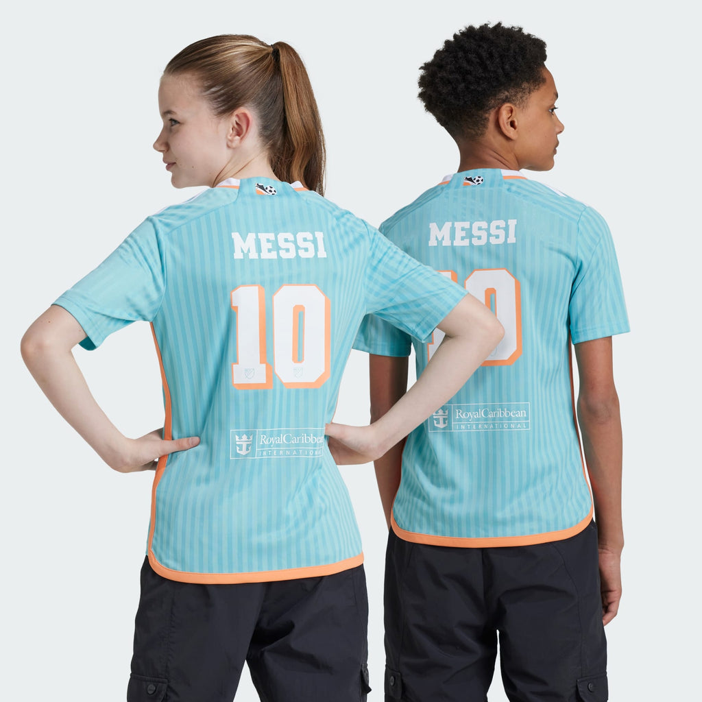 adidas 2024 INTER MIAMI CF ADIDAS ARCHIVE YOUTH MESSI JERSEY - JE6077-ADIDAS by adidas | Available at Niky's Sports