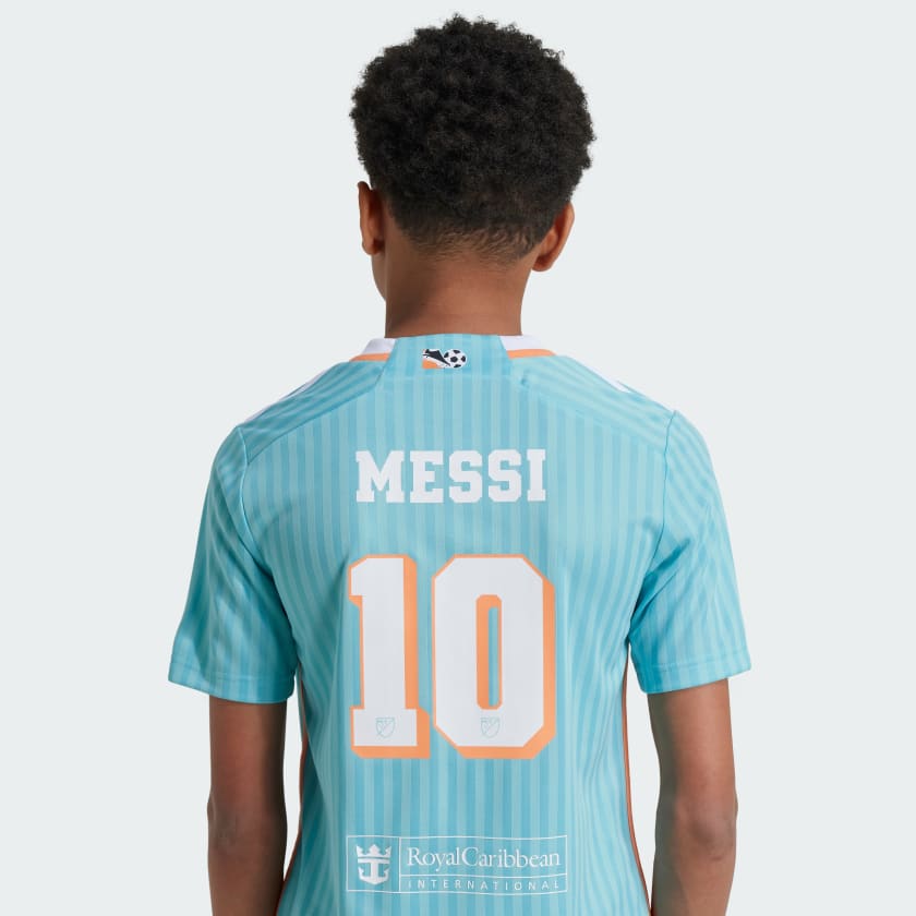 adidas 2024 INTER MIAMI CF ADIDAS ARCHIVE YOUTH MESSI JERSEY - JE6077-ADIDAS by adidas | Available at Niky's Sports