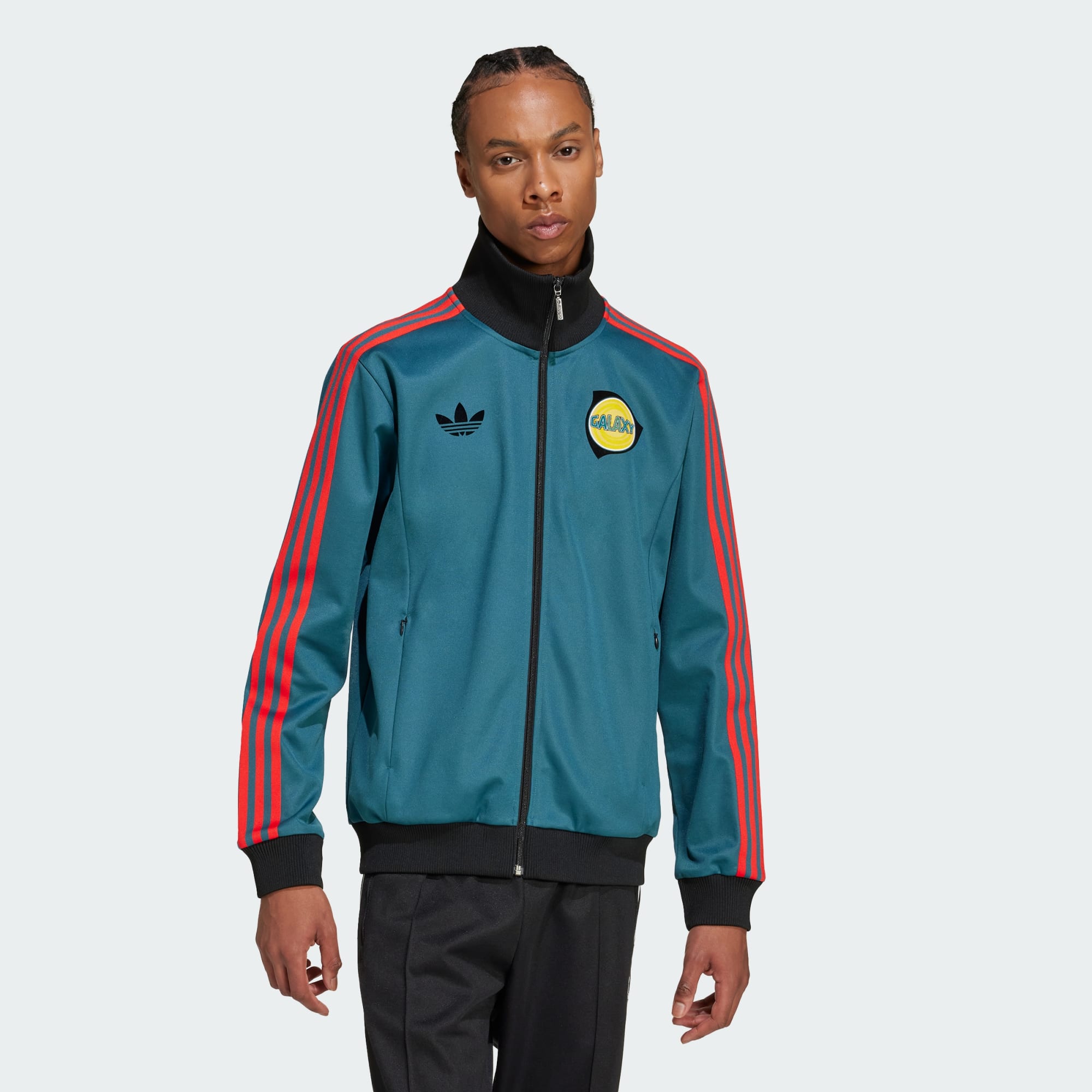 Adidas La Galaxy OG Beckenbauer Track Top Jacket 24 25 Black Viridian Size S