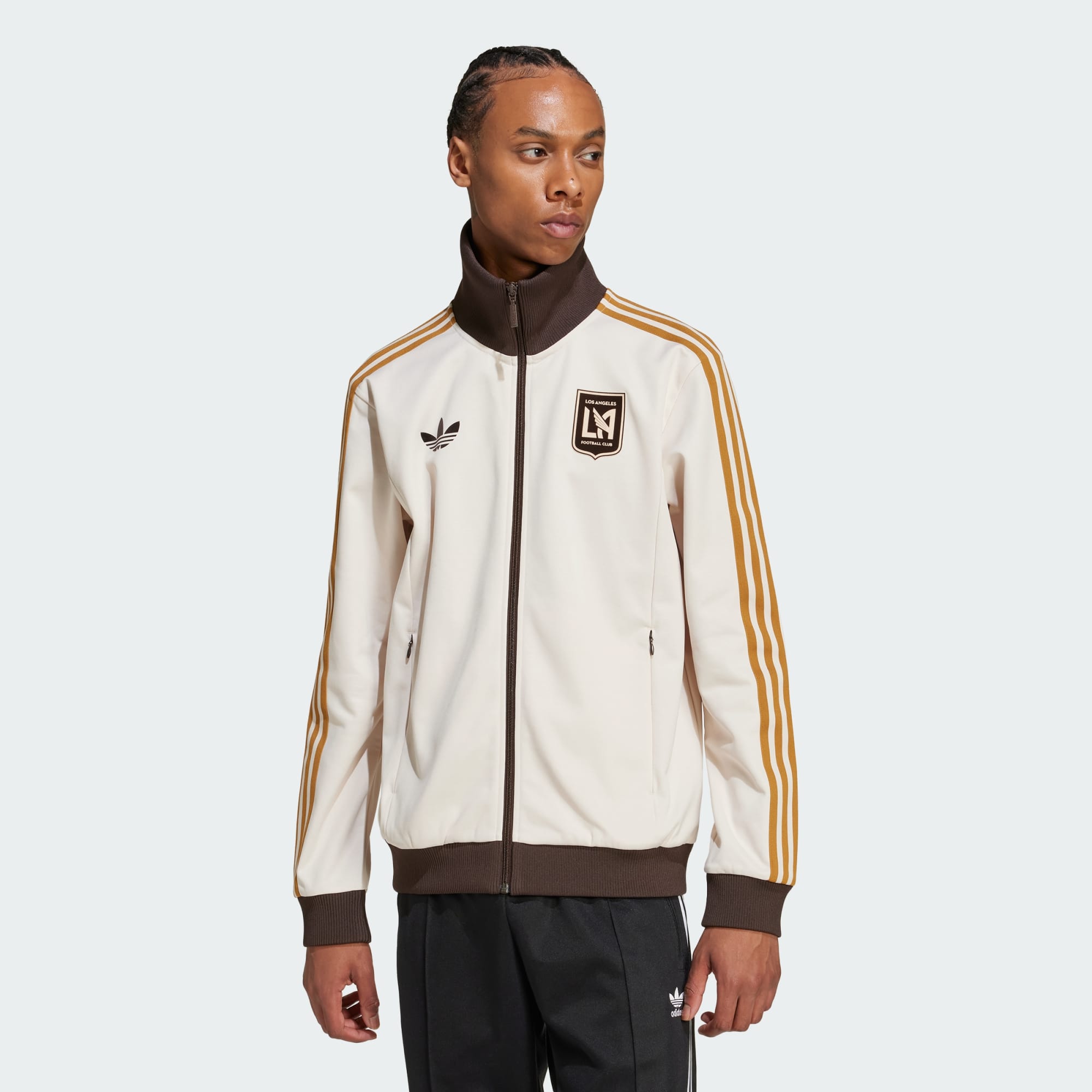 adidas LOS ANGELES FC ADIDAS BECKENBAUER TRACK TOP - JE9497-ADIDAS by adidas | Available at Niky's Sports