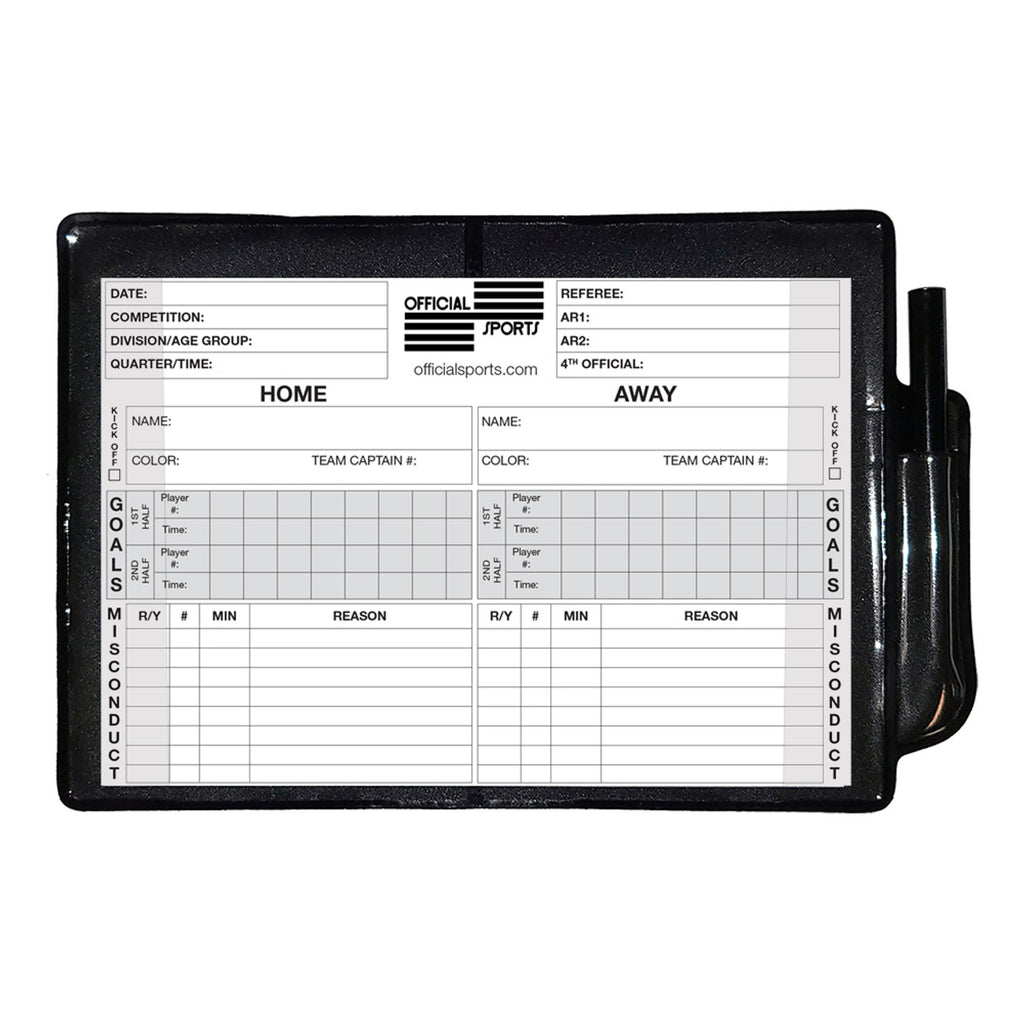 Official Sport Data Wallet With Pencil - 2059H-OFFICIAL SPORTS by Official Sports | Available at Niky's Sports
