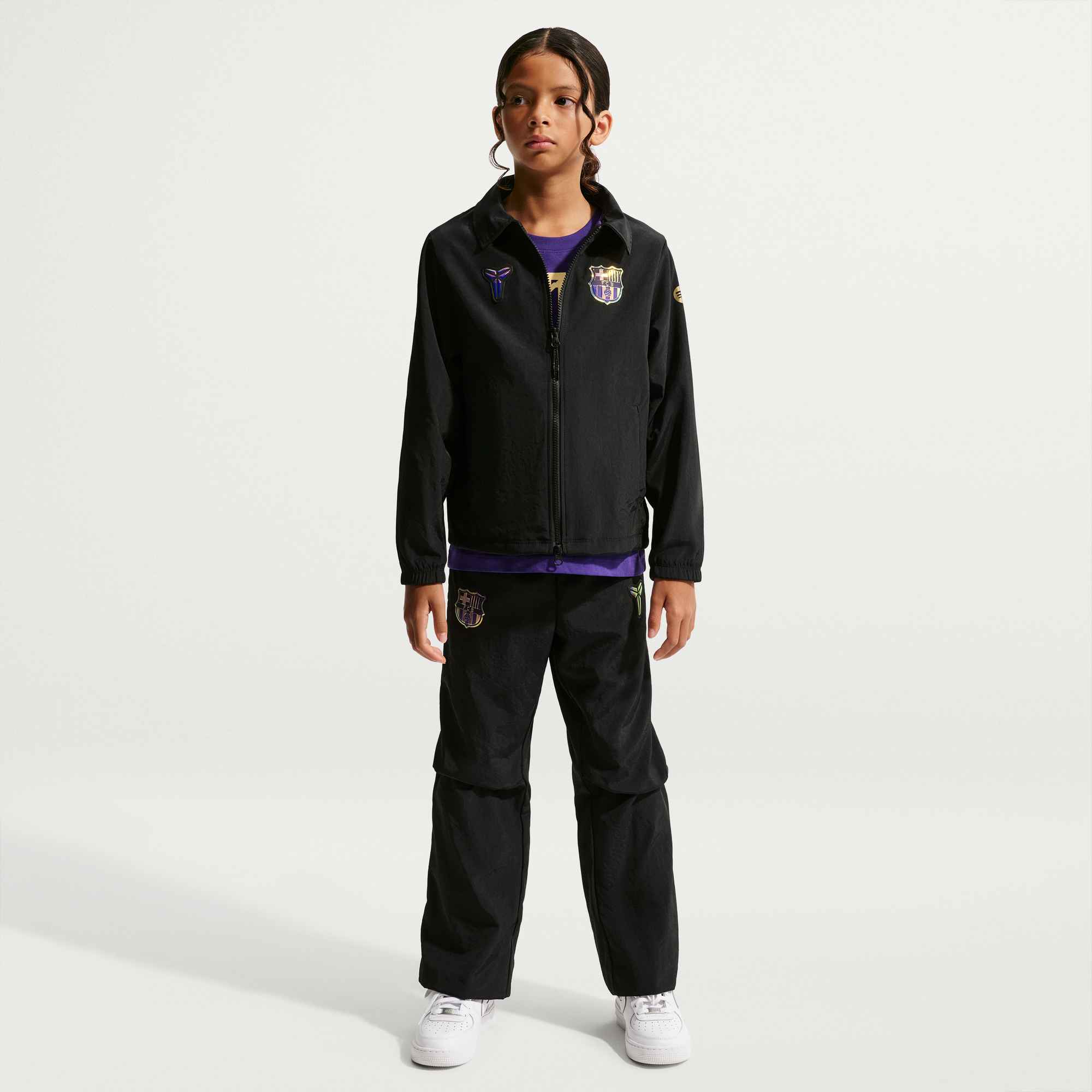 NIKE FC Barcelona Away Big Kids' Kobe Soccer Woven Jacket