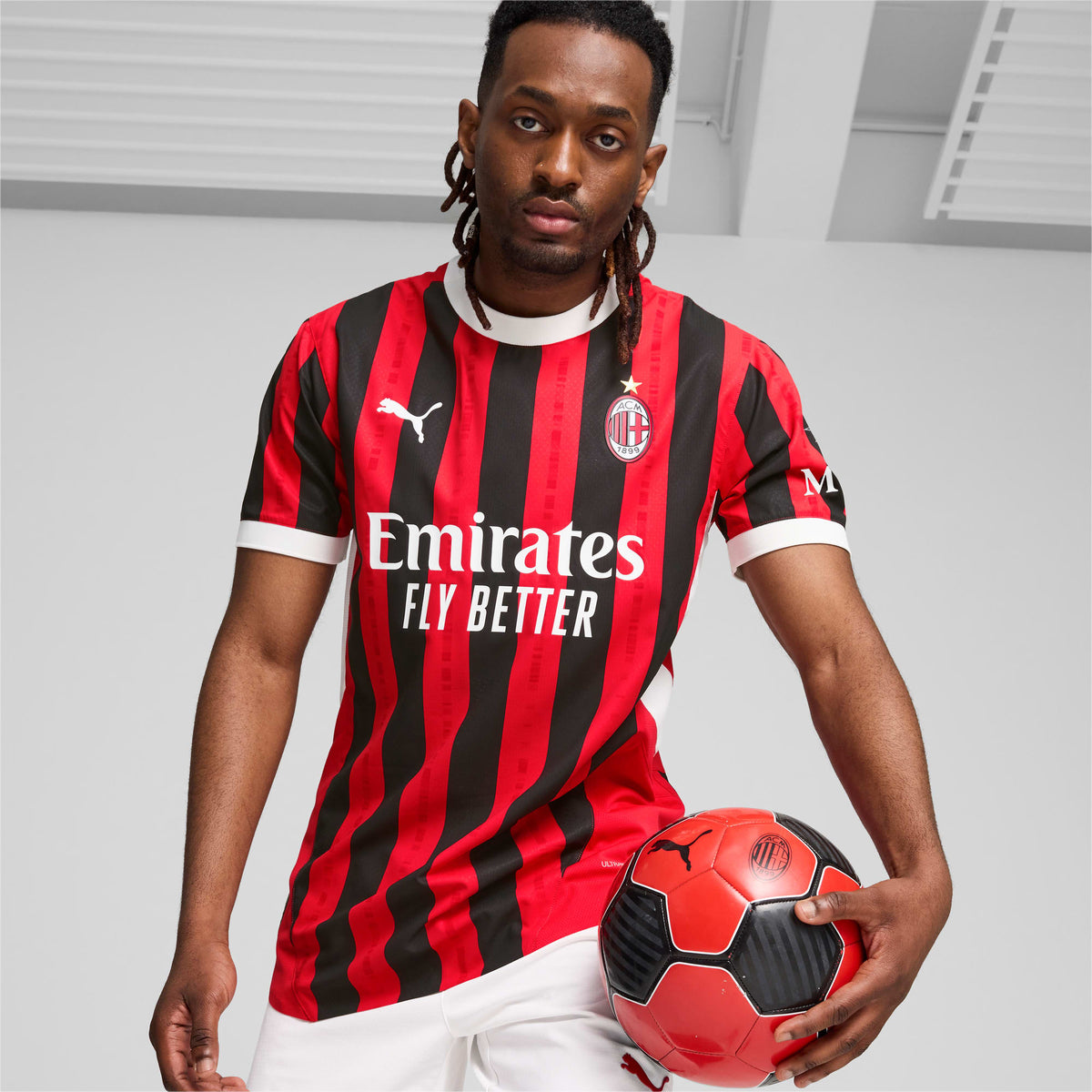 Puma AC Milan Authentic Men&#39;s Jersey 24/25 - 774949-01-PUMA by Puma | Available at Niky&#39;s Sports