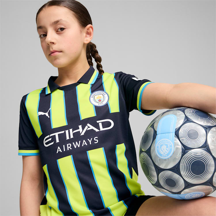 Puma Manchester City 24/25 Away Replica Big Kids' Soccer Jersey - 775089-02-PUMA by Puma | Available at Niky's Sports