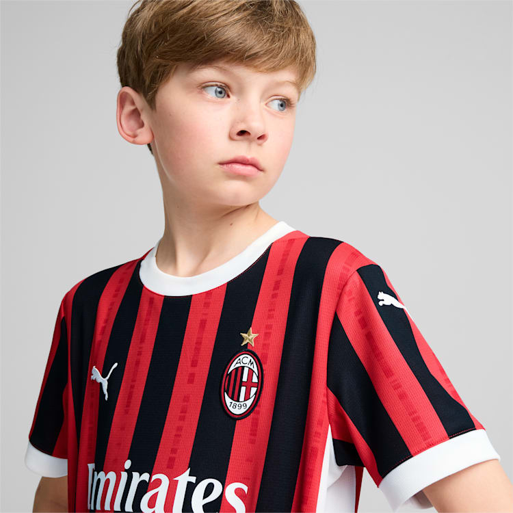 Puma AC Milan Home Youth Jersey 24/25 - 774984-01-PUMA by Puma | Available at Niky's Sports