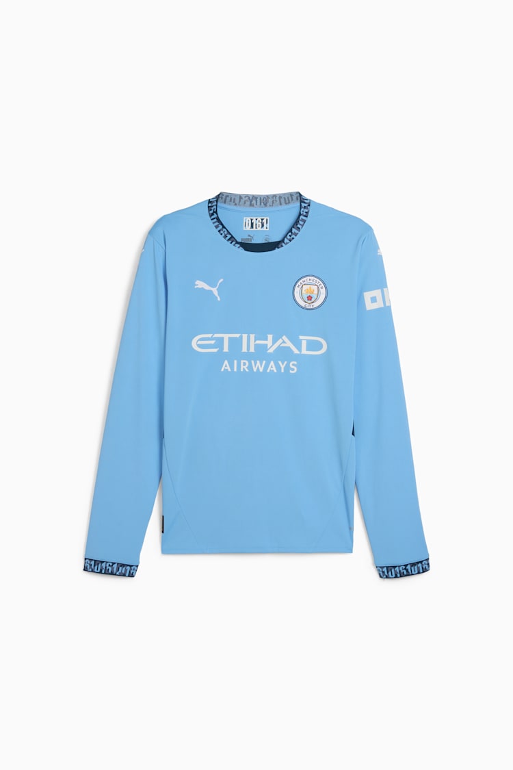Puma Manchester City 24/25 Men's Home Long Sleeve Jersey - 775076-01-PUMA by Puma | Available at Niky's Sports