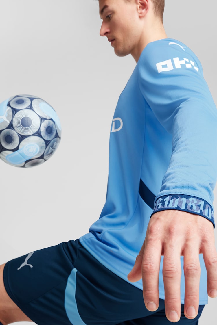 Puma Manchester City 24/25 Men's Home Long Sleeve Jersey - 775076-01-PUMA by Puma | Available at Niky's Sports